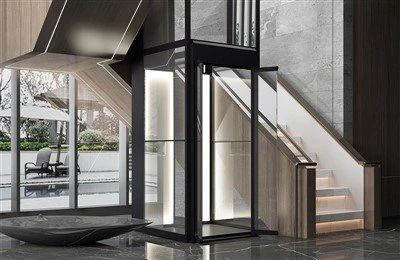 Ascenseur de maison en verre